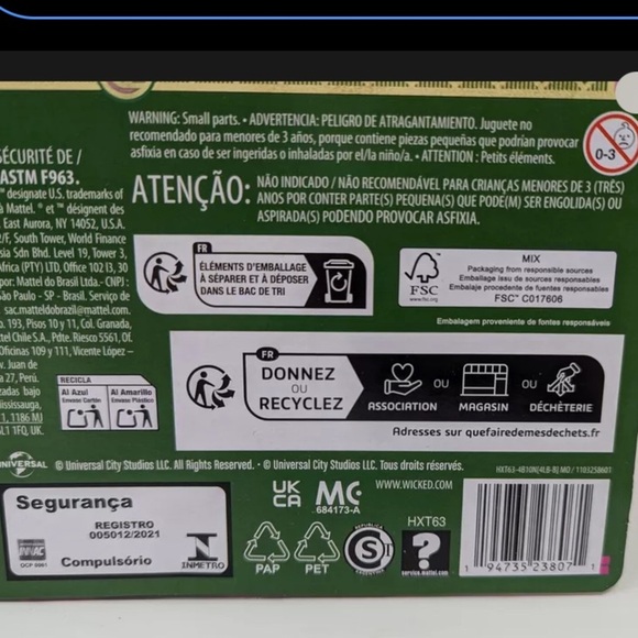 Mattel Wicked Movie Glinda & Elphaba Dolls URL MISPRINT ERROR BOX SET - Picture 7 of 7